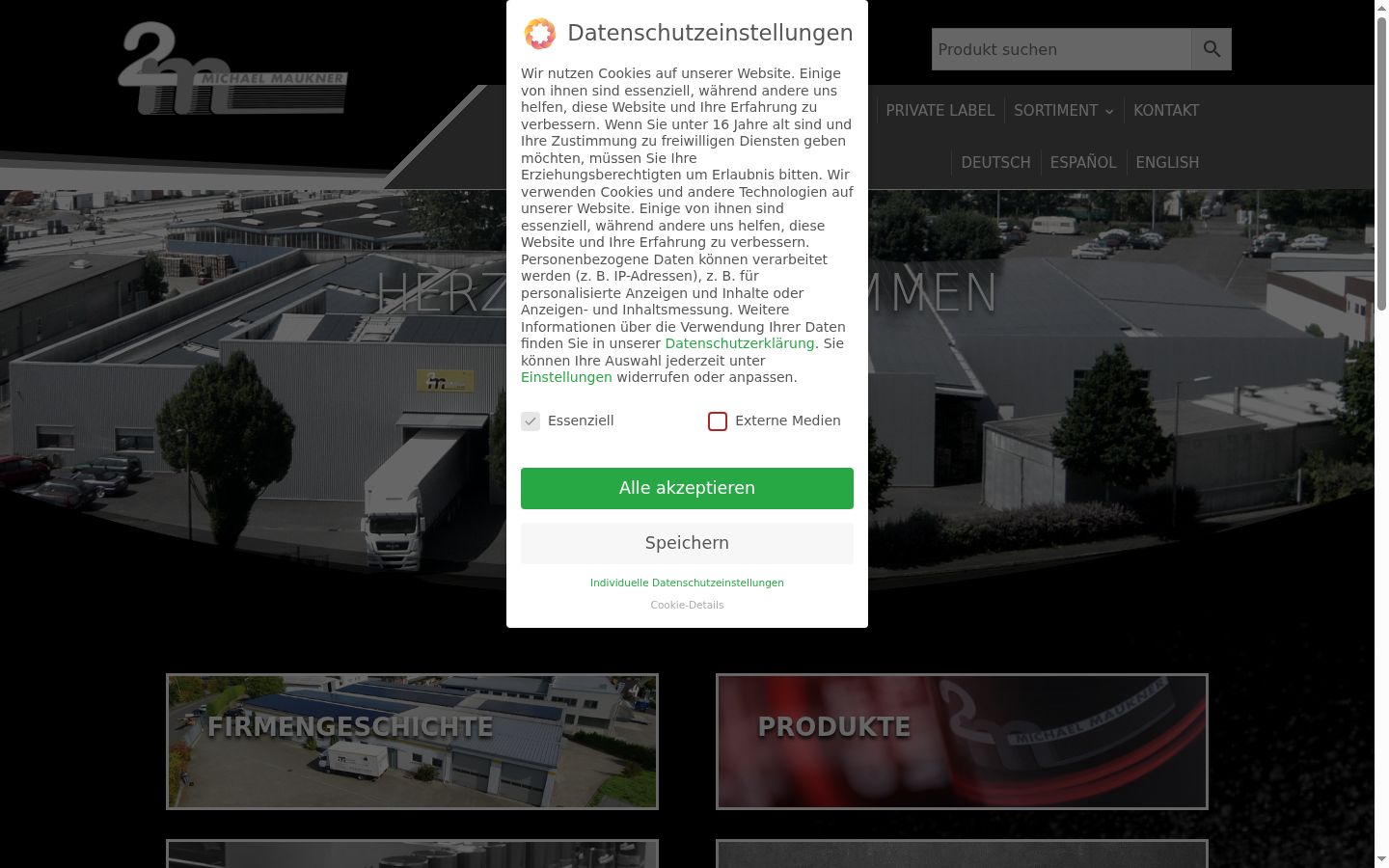 Zrzut ekranu banera zgody wyświetlanego przed jakąkolwiek interakcją
