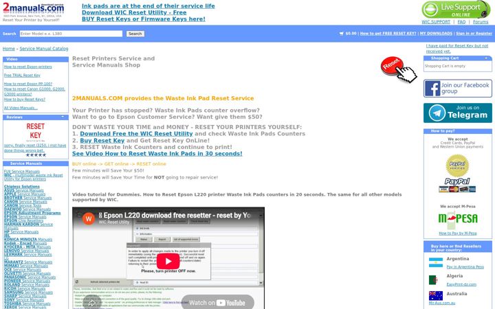 Screenshot of 2manuals.com