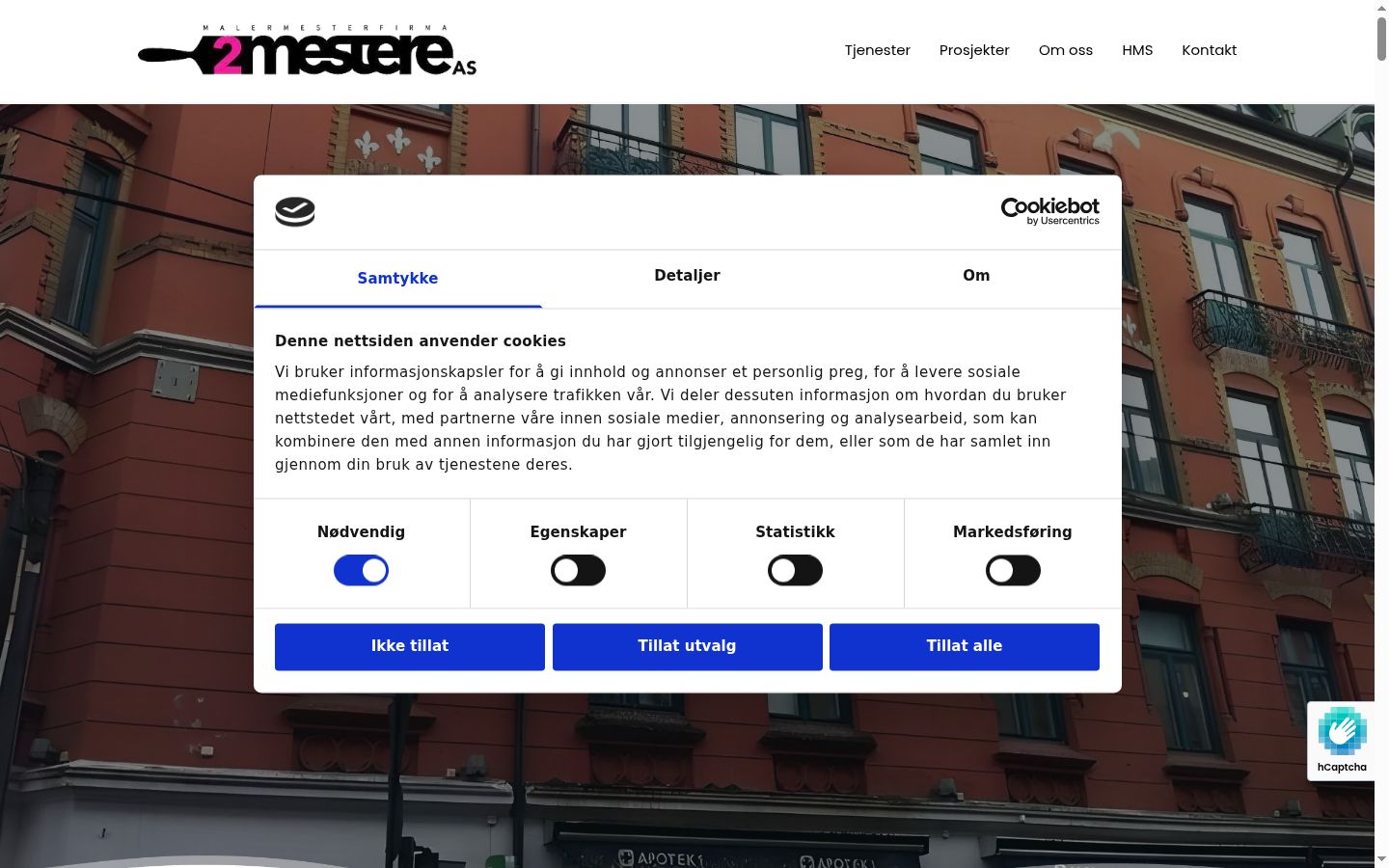 Capture d'écran de la bannière de consentement affichée avant toute interaction