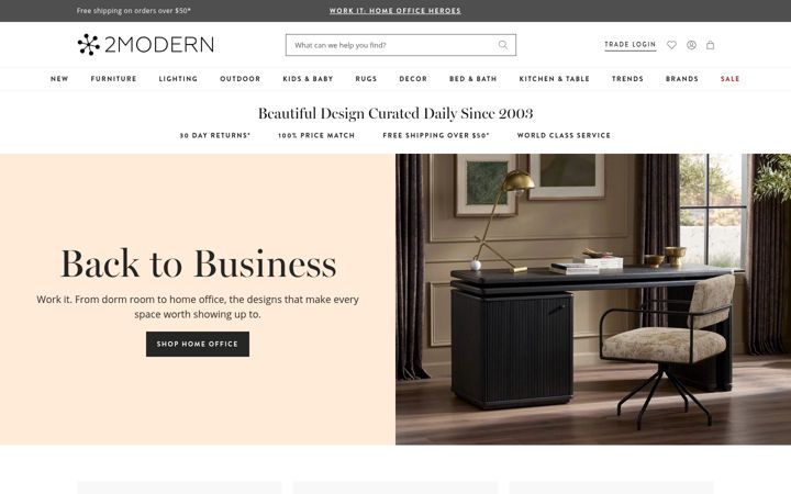 Screenshot of 2modern.com