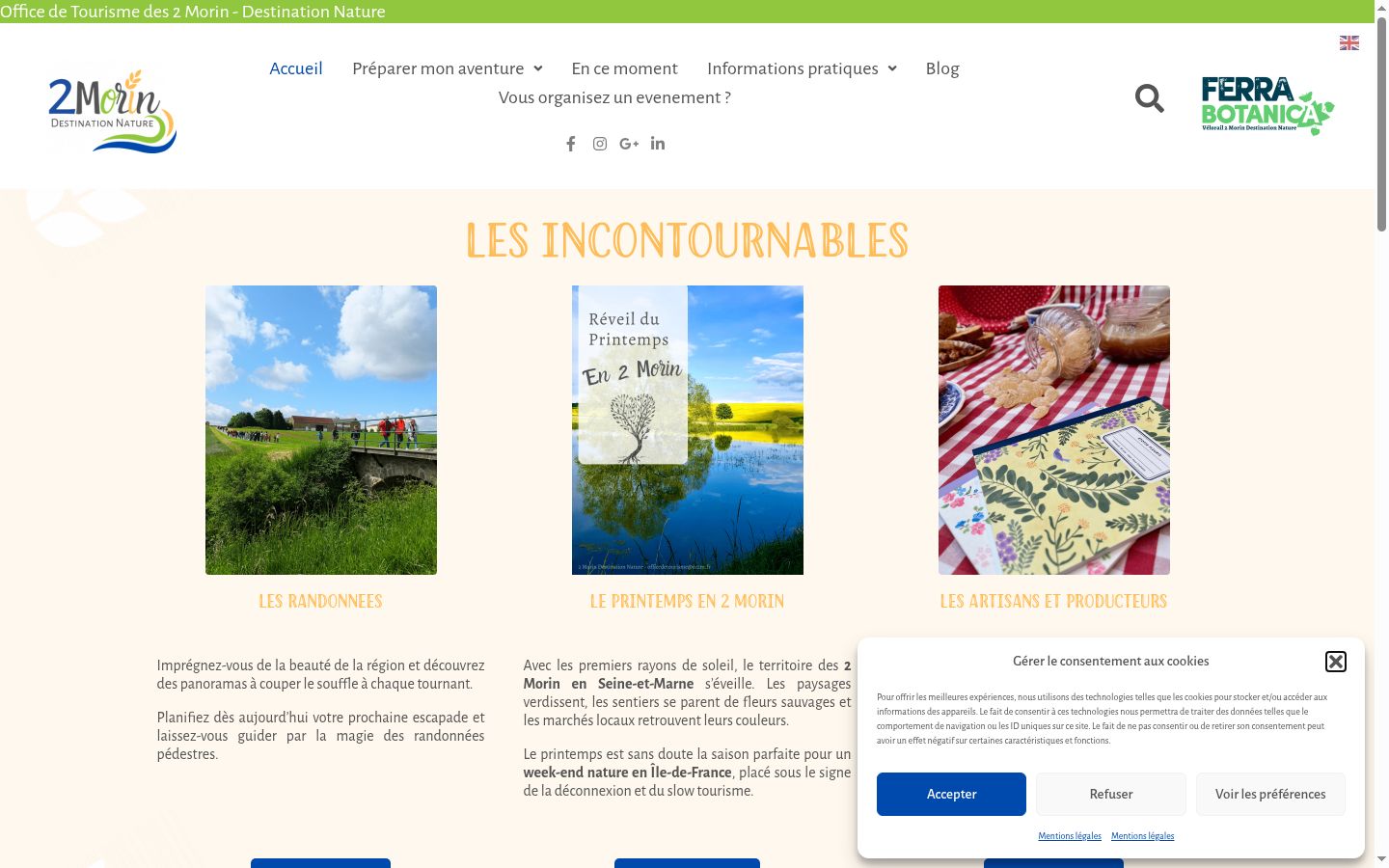 Screenshot des Einwilligungsbanners vor jeglicher Interaktion
