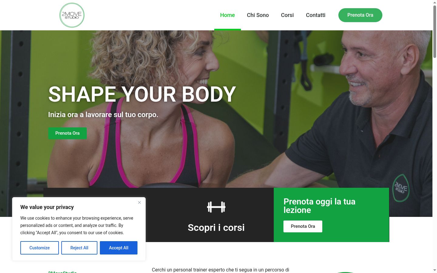 Capture d'écran de la bannière de consentement affichée avant toute interaction