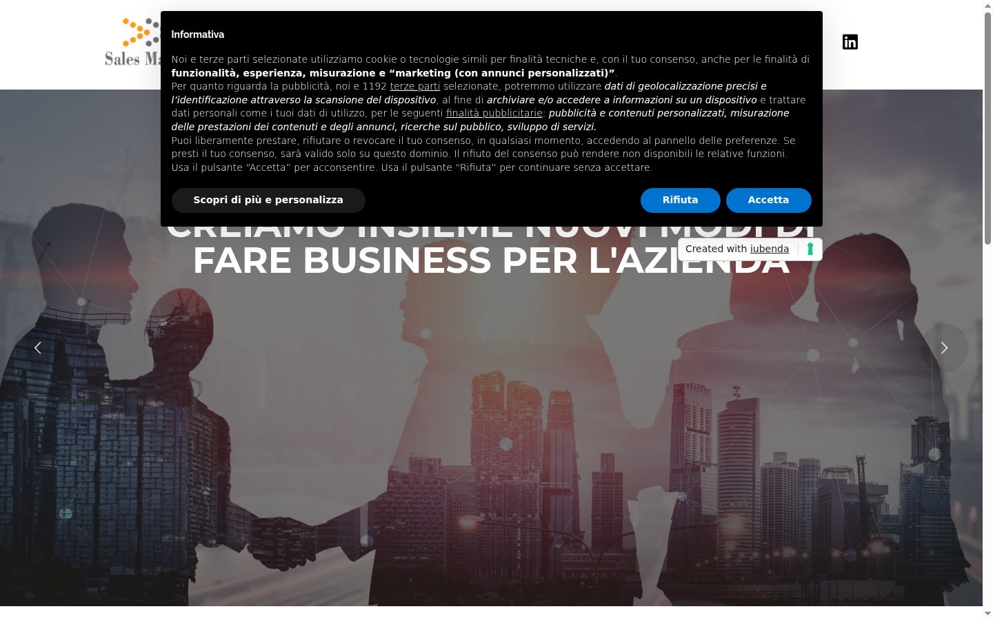 Screenshot tal-banner tal-kunsens muri qabel kwalunkwe interazzjoni