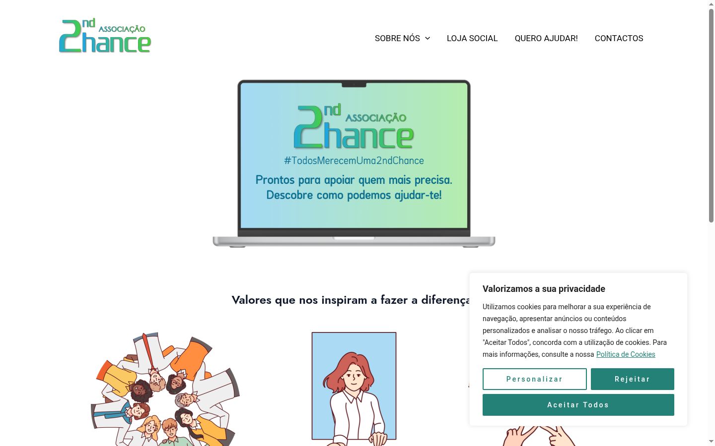 Capture d'écran de la bannière de consentement affichée avant toute interaction