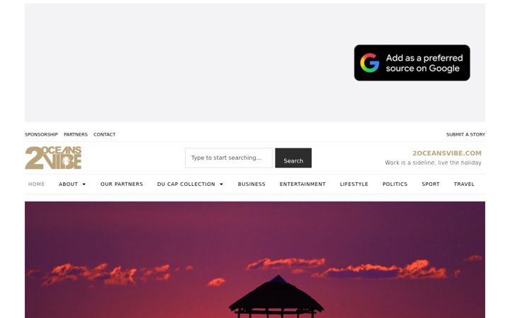 Screenshot of 2oceansvibe.com