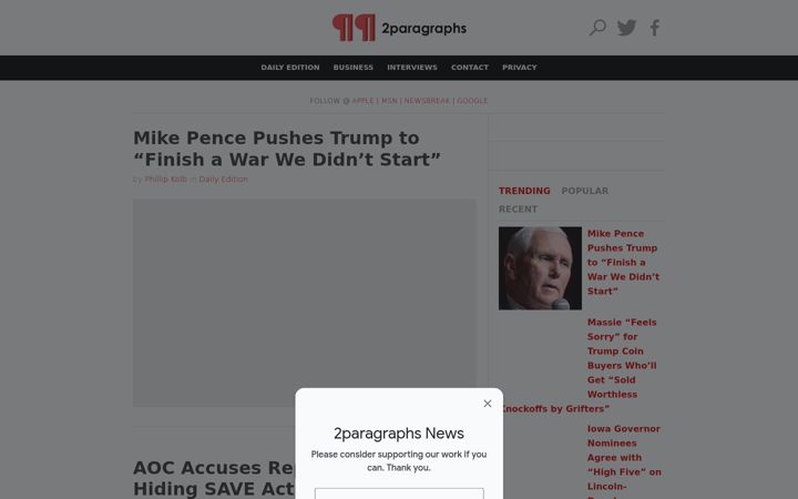 Screenshot of 2paragraphs.com