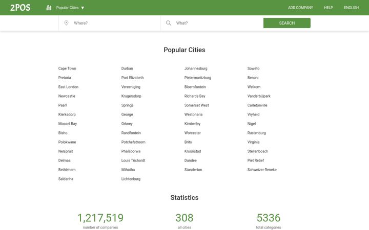Screenshot von 2pos.co.za