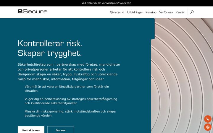 Screenshot of 2secure.se