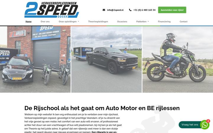 Screenshot of 2speed.nl