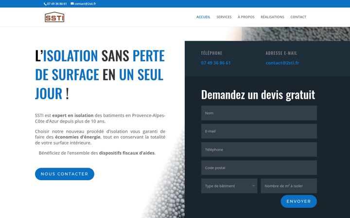 Screenshot of 2sti.fr