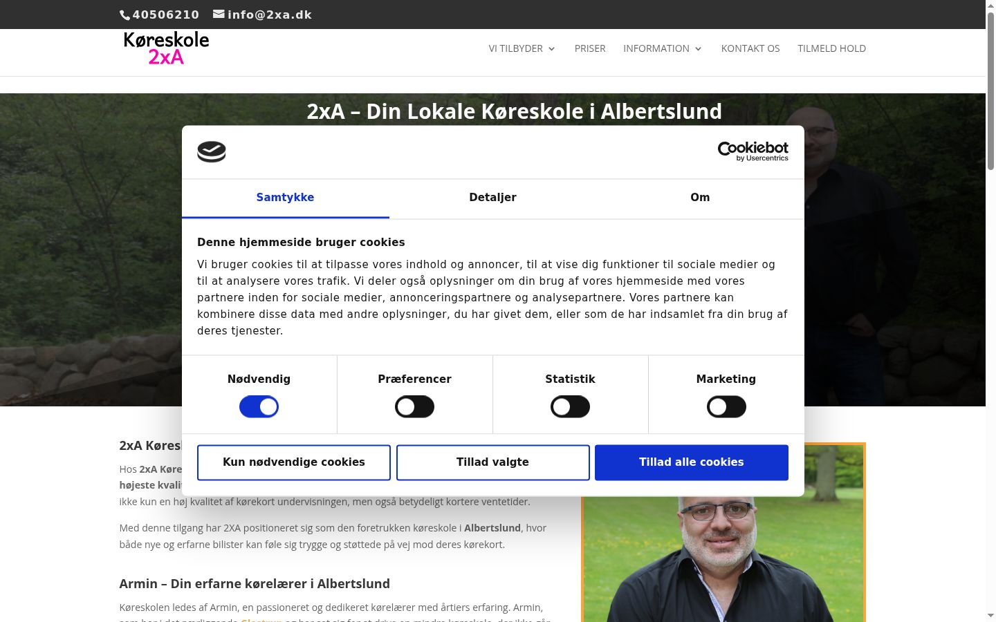 Sutikimo reklamjuostės, rodytos prieš bet kokią sąveiką, ekrano kopija
