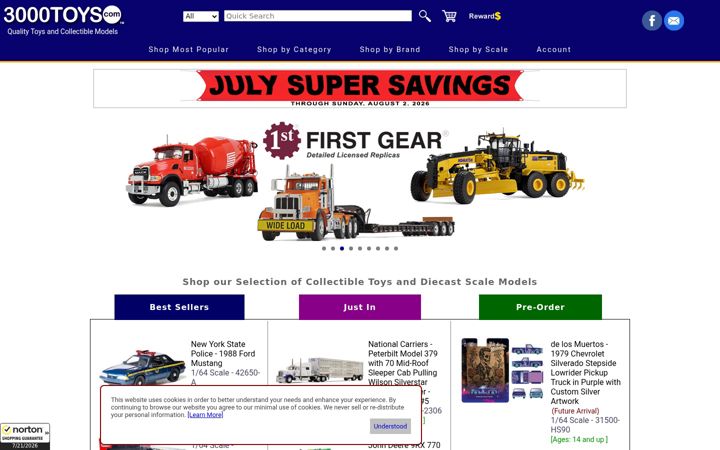 Screenshot of 3000toys.com