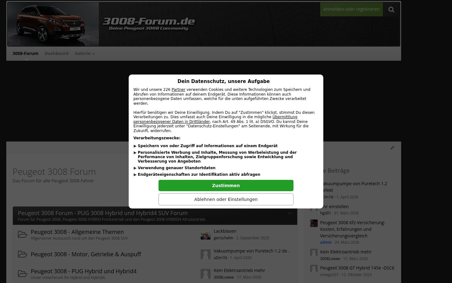 Snímka obrazovky banera súhlasu zobrazeného pred akoukoľvek interakciou