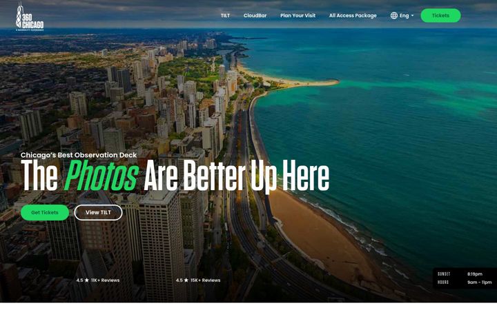 Screenshot stránky 360chicago.com