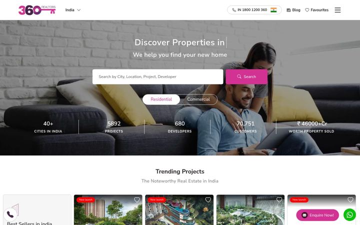 Screenshot of 360realtors.com