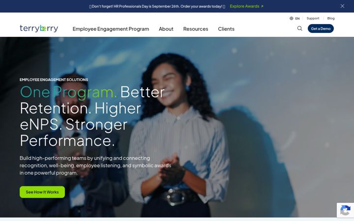 Skærmbillede af 360recognition.com
