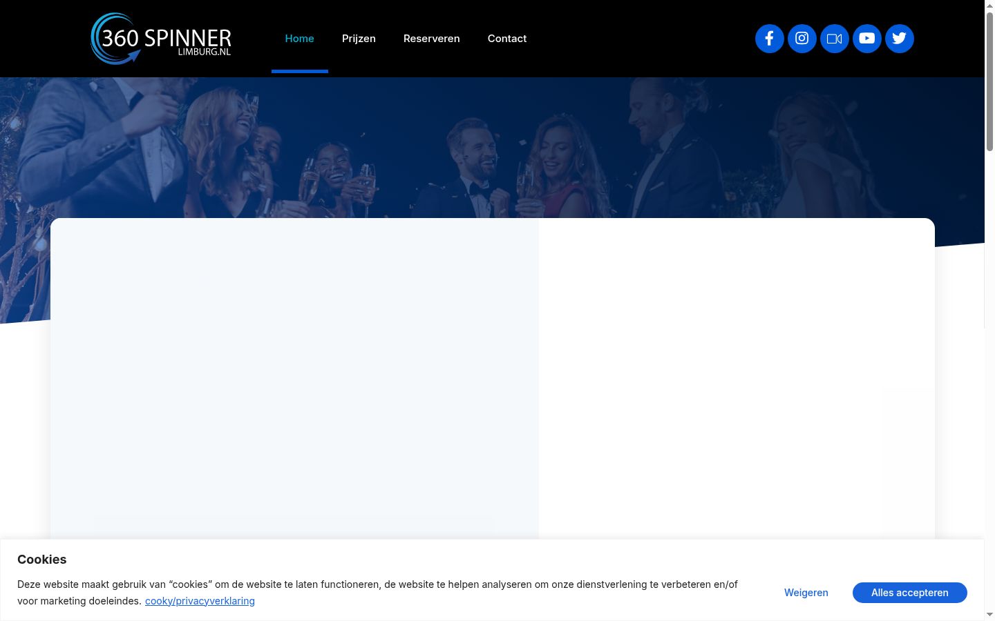Capture d'écran de la bannière de consentement affichée avant toute interaction