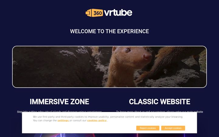 Screenshot of 360vrtube.mobi
