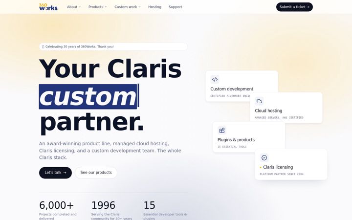 Screenshot of 360works.com