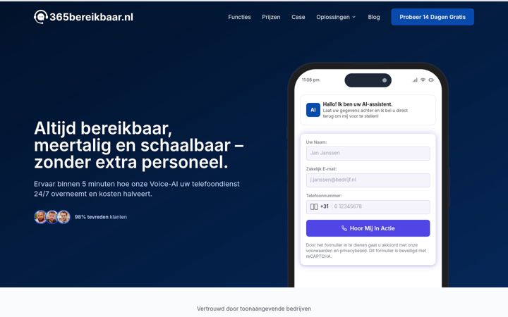 Skærmbillede af 365bereikbaar.nl