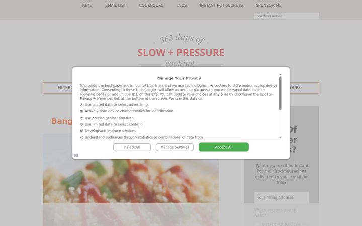 Screenshot of 365daysofcrockpot.com