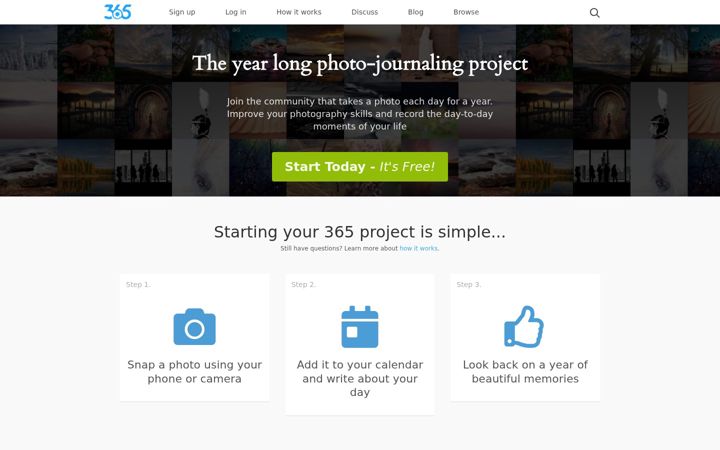 Screenshot of 365project.org