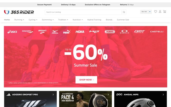 Screenshot of 365rider.com