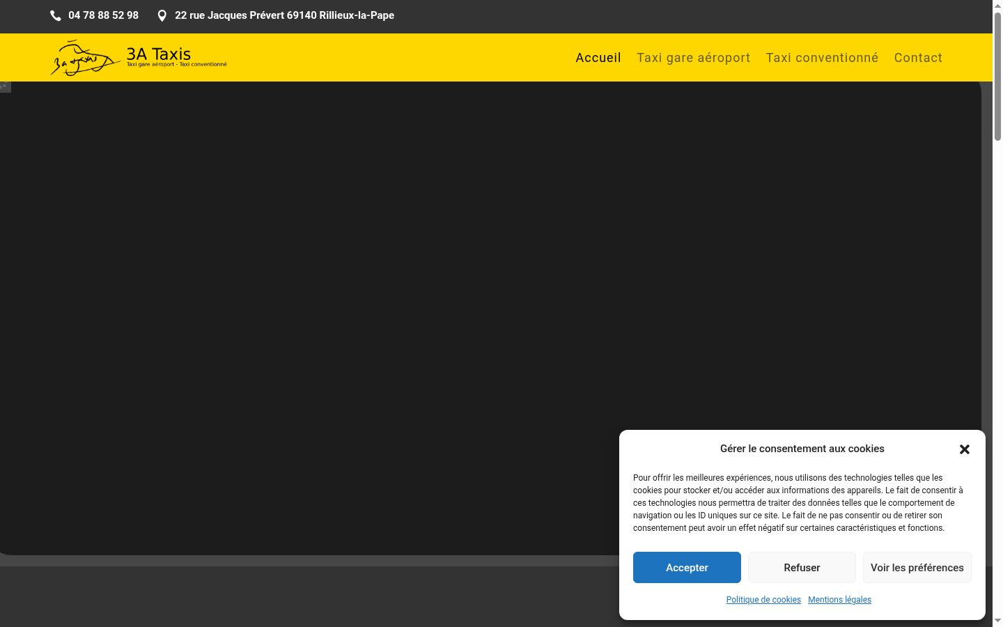 Snímka obrazovky banera súhlasu zobrazeného pred akoukoľvek interakciou