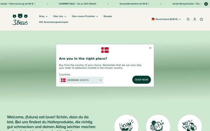 Screenshot of 3bears.de