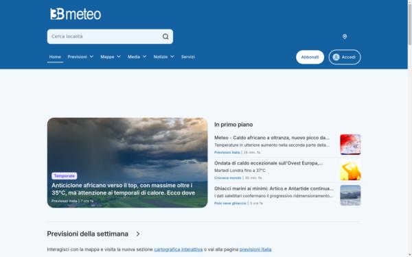 Screenshot of 3bmeteo.com
