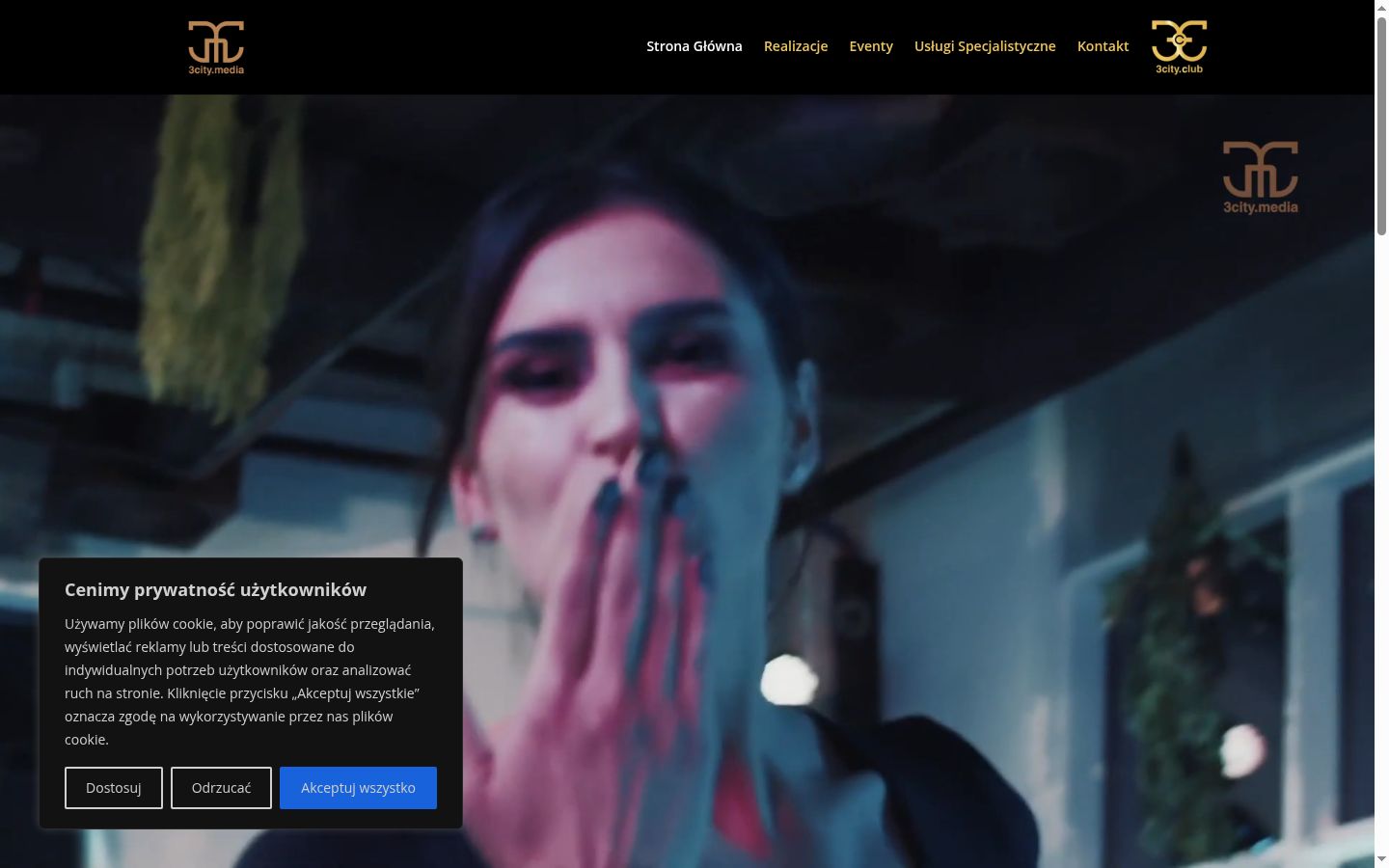 Sutikimo reklamjuostės, rodytos prieš bet kokią sąveiką, ekrano kopija