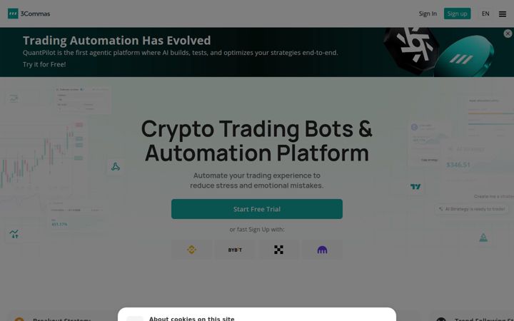 Zrzut ekranu 3commas.io