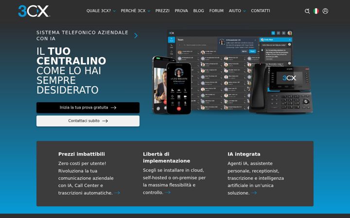 Screenshot of 3cx.it