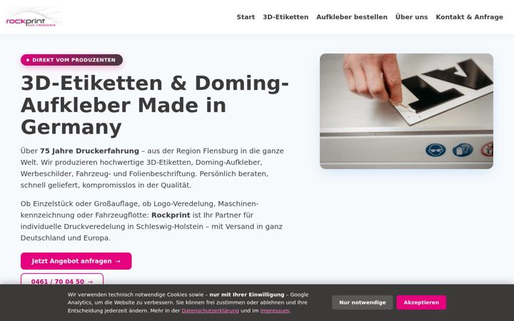 Skärmbild av 3d-etiketten.de