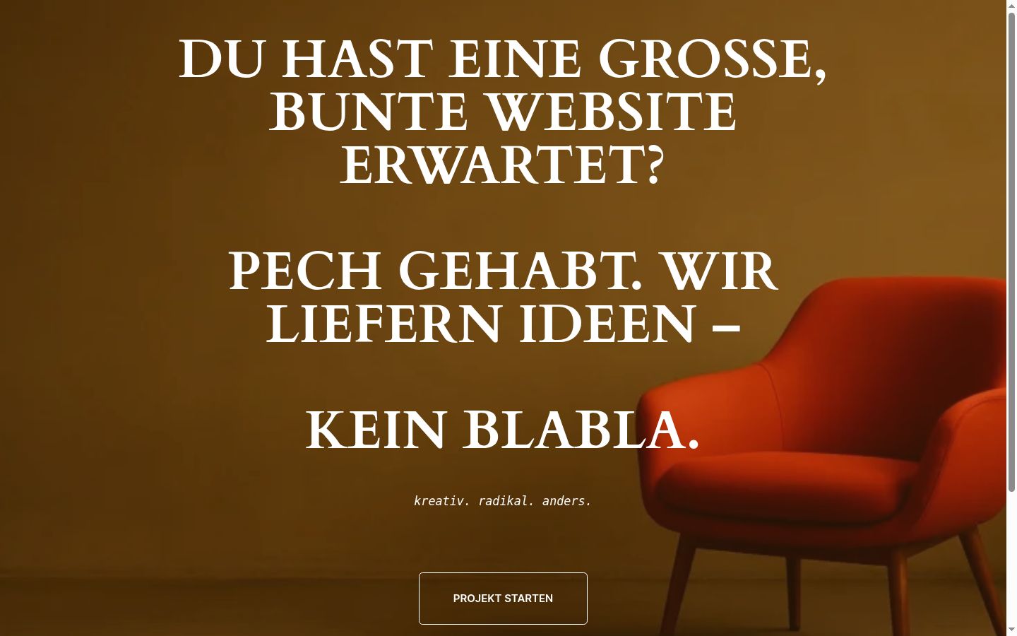 Screenshot des Einwilligungsbanners vor jeglicher Interaktion