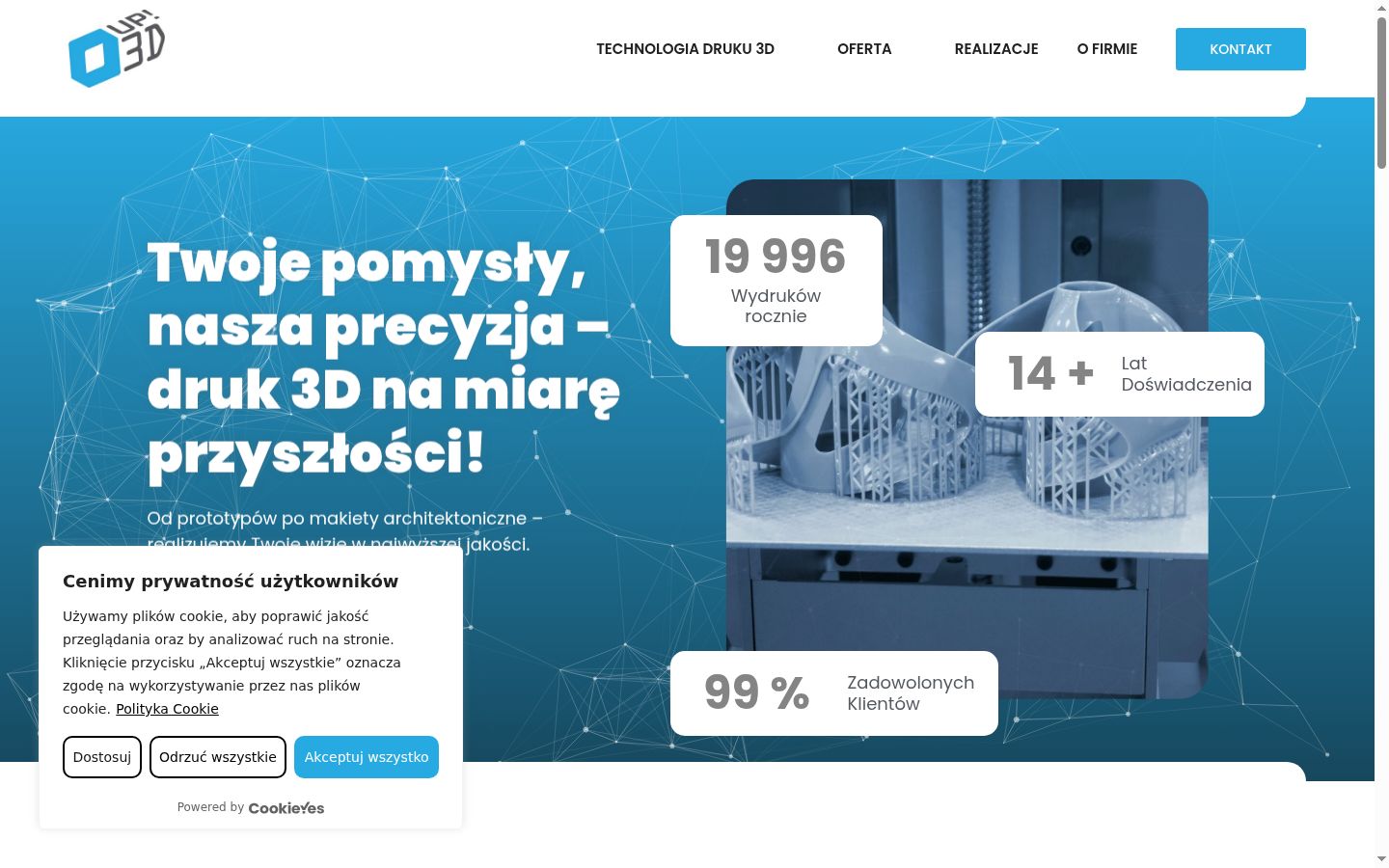 Képernyőkép a bármilyen interakció előtt megjelenő hozzájárulási bannerről