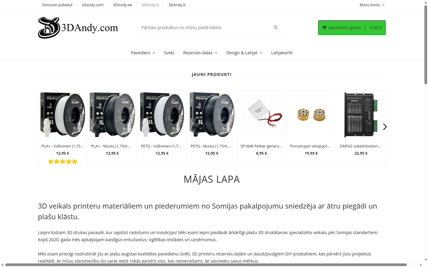 Ekrānuzņēmums ar piekrišanas baneri, kas tika rādīts pirms jebkādas mijiedarbības