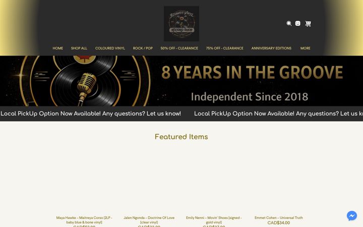 Screenshot of 3dawgsvinyl.com
