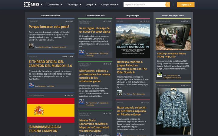 Screenshot of 3dgames.com.ar
