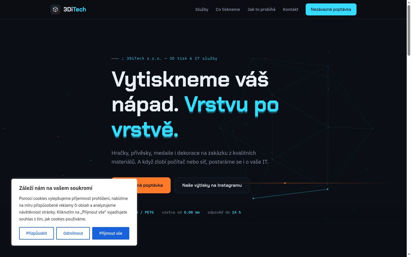 Screenshot του banner συγκατάθεσης που εμφανίστηκε πριν από οποιαδήποτε αλληλεπίδραση