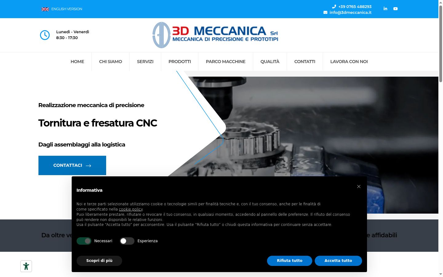 Screenshot tal-banner tal-kunsens muri qabel kwalunkwe interazzjoni