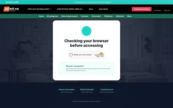 Screenshot of 3dmili.org