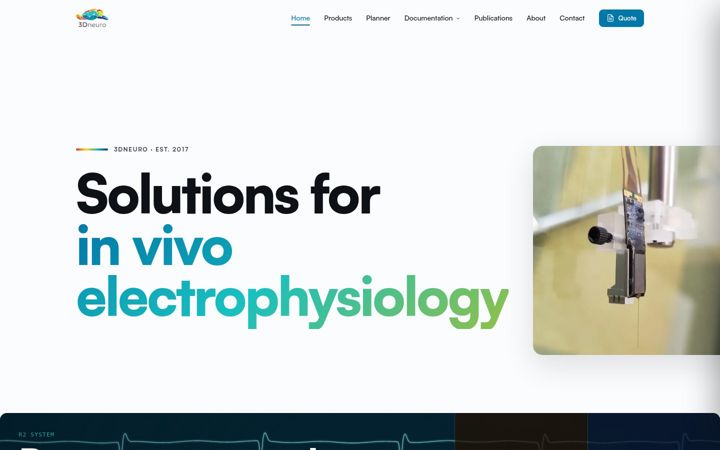 Screenshot of 3dneuro.com