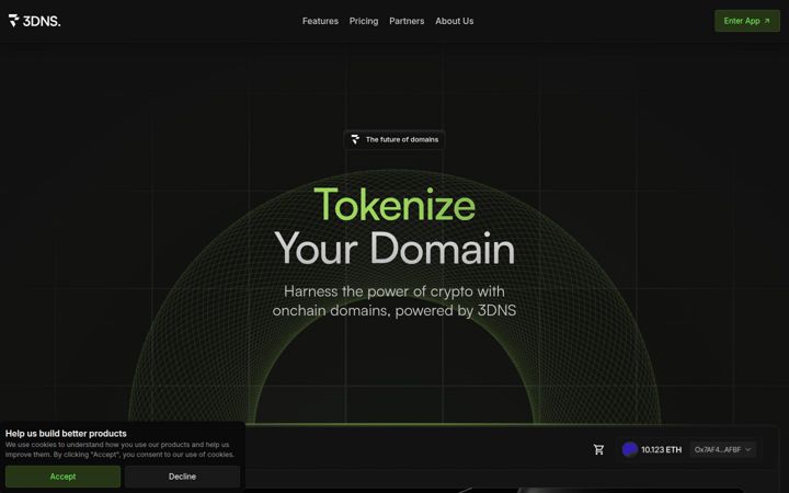 Screenshot of 3dns.box