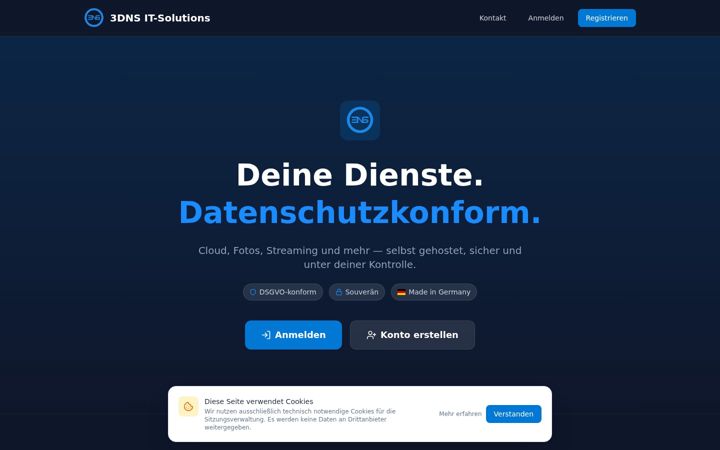 Screenshot of 3dns.eu