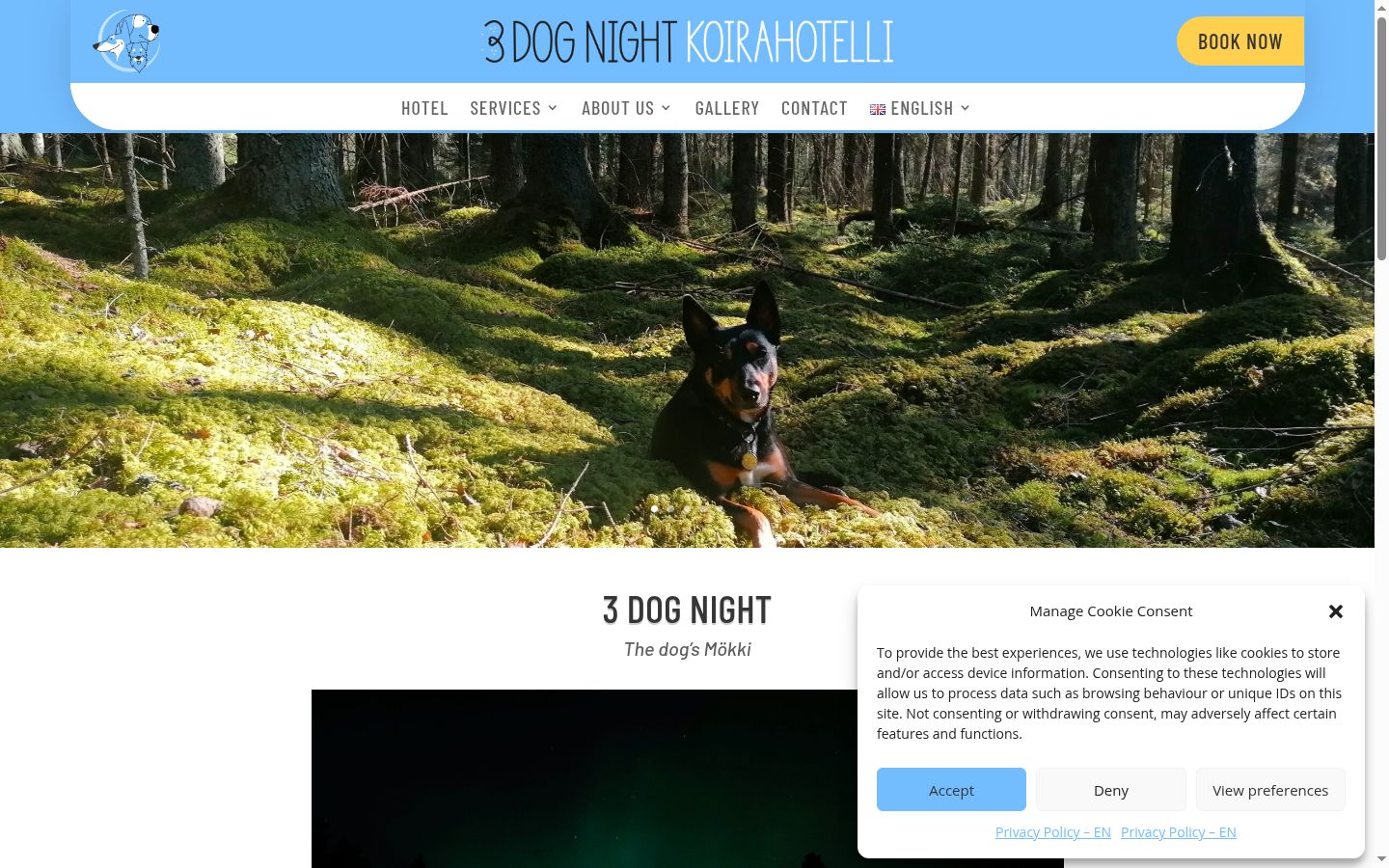 Screenshot tal-banner tal-kunsens muri qabel kwalunkwe interazzjoni