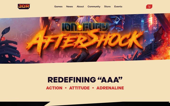 Screenshot of 3drealms.com