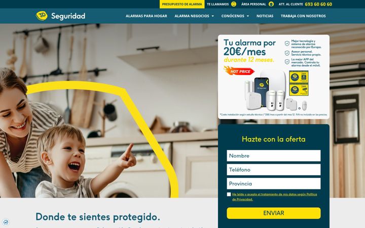 Screenshot of 3dseguridad.com