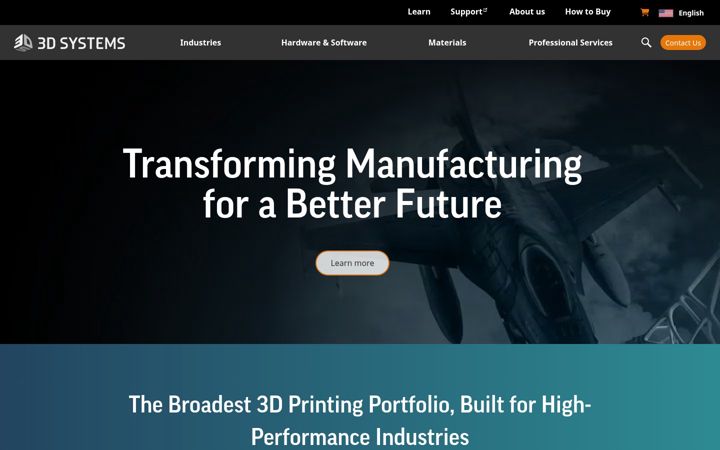 Screenshot ta' 3dsystems.com