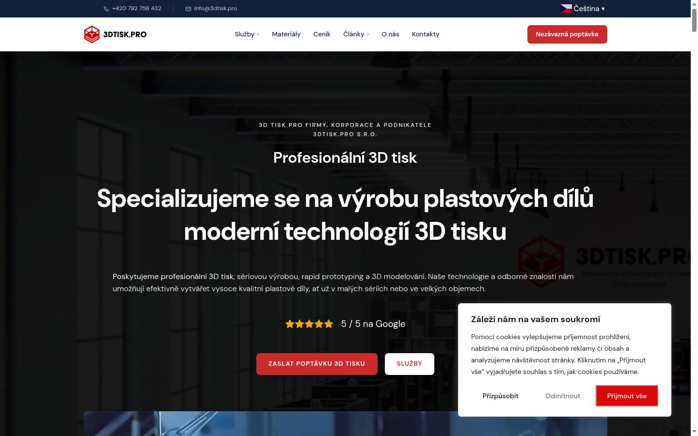 Snímek obrazovky baneru souhlasu zobrazeného před jakoukoli interakcí